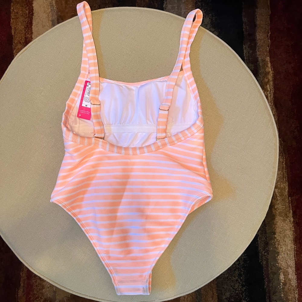 Xhilaration striped one piece swimsuit